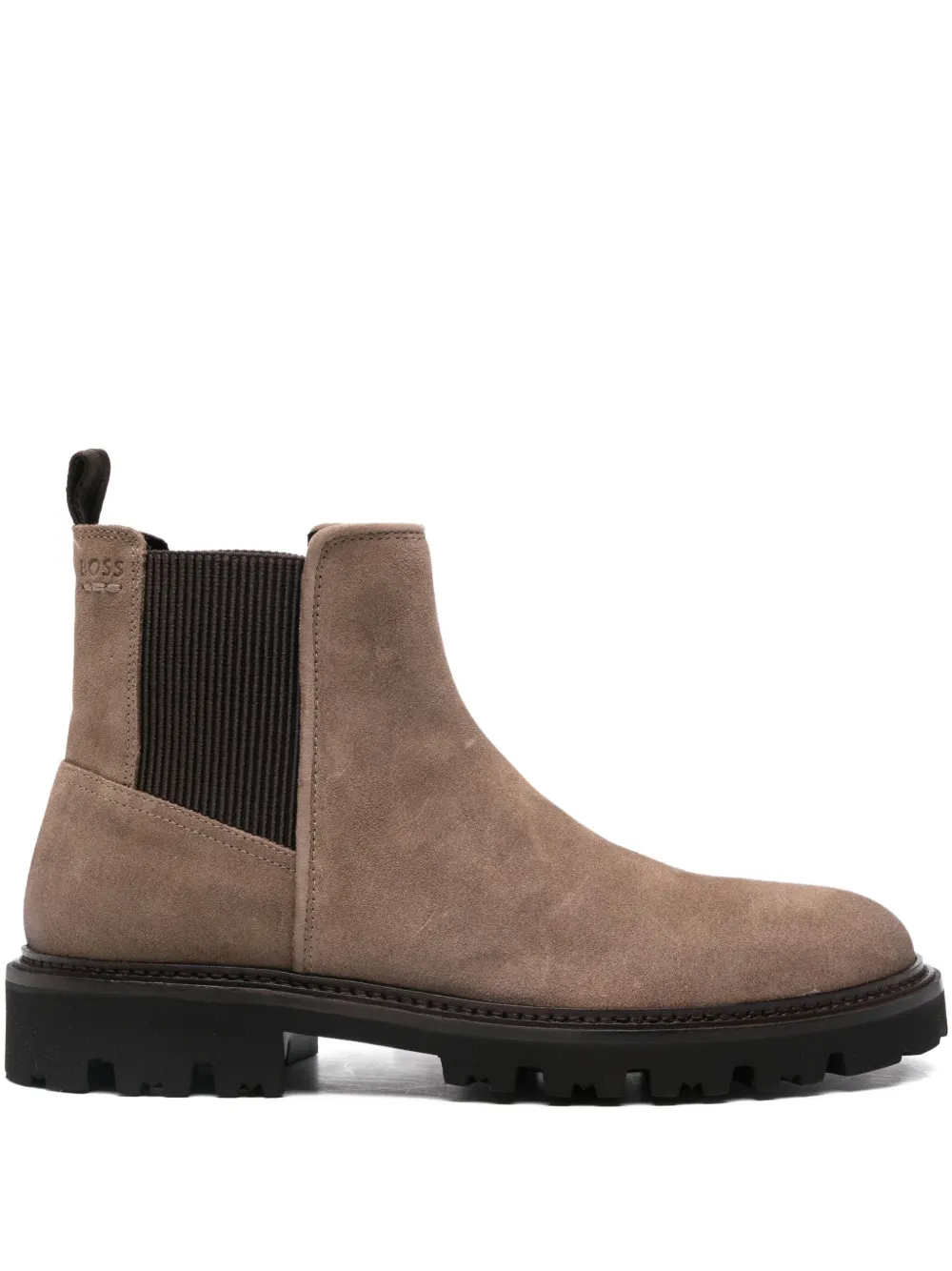

Кожаные ботинки на рифленой подошве Boss, коричневый