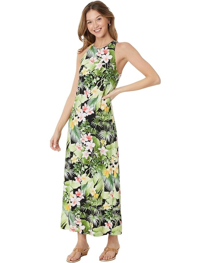 

Платье Tommy Bahama Jasmina Flora Riviera Midi, черный