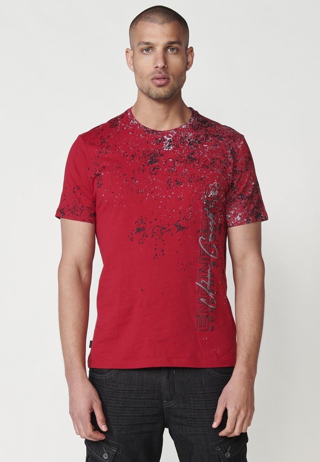 

Футболка с принтом SHORT-SLEEVED Koroshi, красный