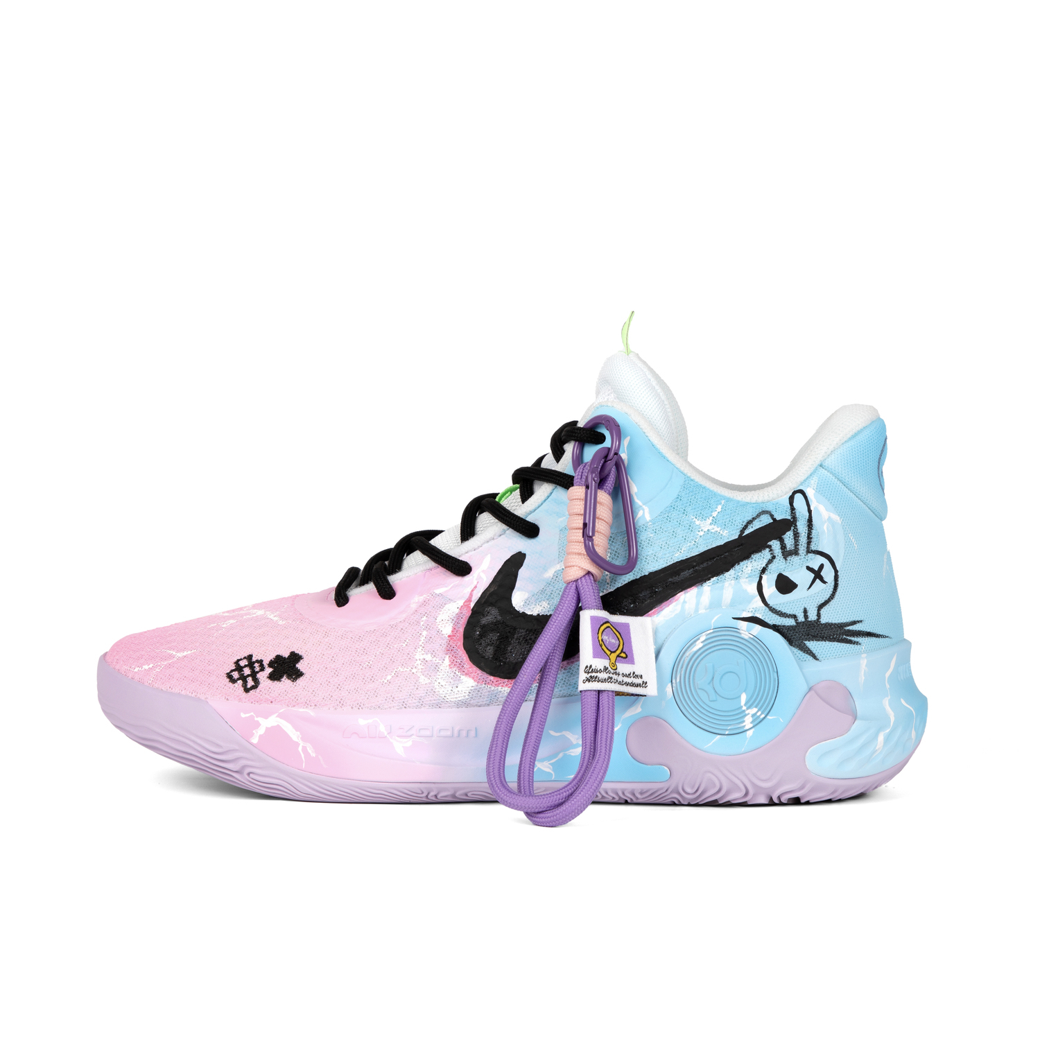 

Nike Кроссовки баскетбольные KD Trey 5 IX унисекс мидтоп розово-голубые, цвет Pink