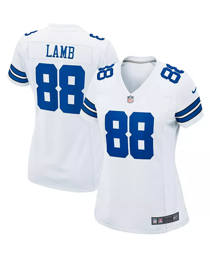 

Женская игровая майка CeeDee Lamb Dallas Cowboys Nike, белый