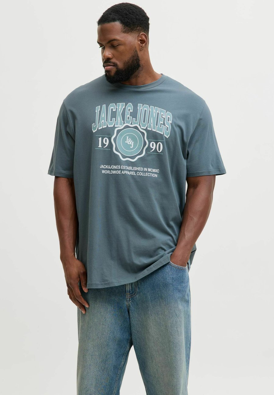 

Футболка Jack & Jones PLUS SIZE LOGO, Stormy Weather/Grey, Серый, Футболка Jack & Jones PLUS SIZE LOGO, Stormy Weather/Grey