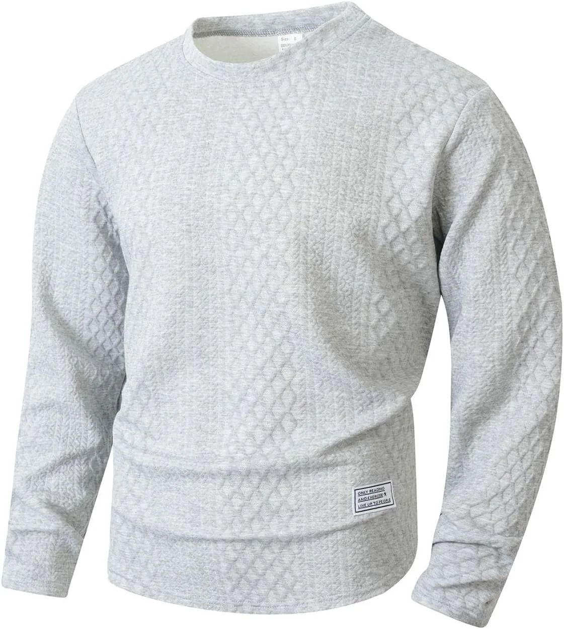 Джемпер для мужчин Jacquard Loose Fit Crewneck — фото 2