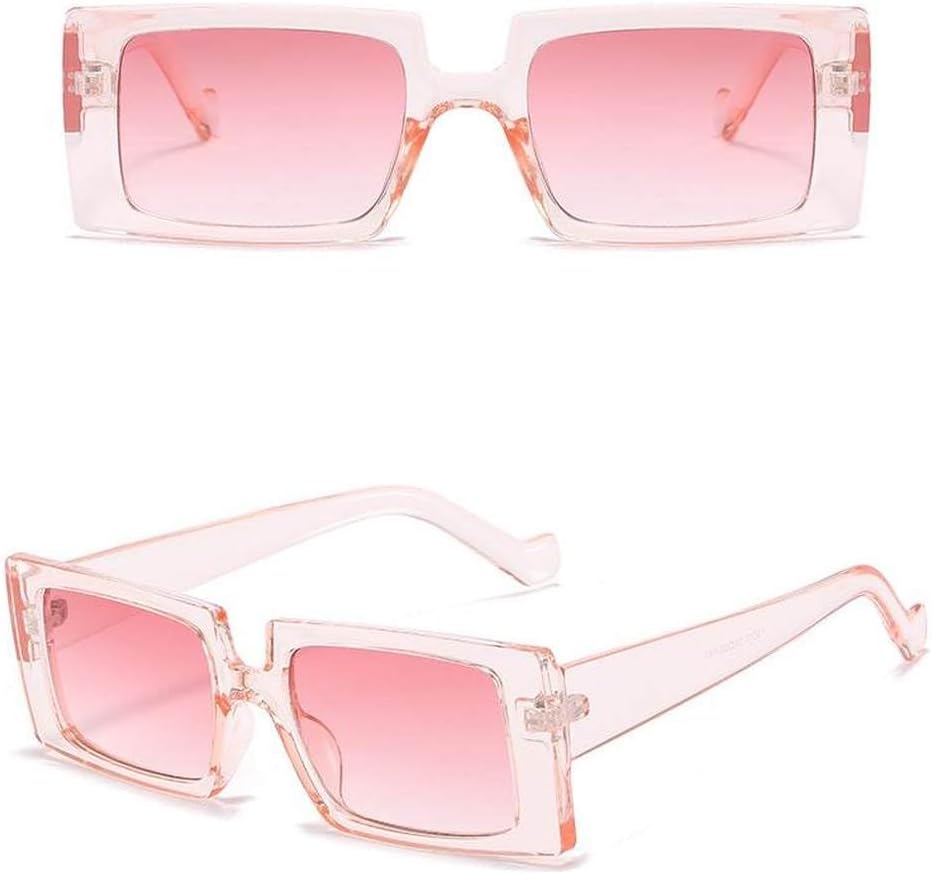 

Женские солнцезащитные очки в винтажном стиле, маленькие прямоугольные, классические женские солнцезащитные очки, очки для женщин с защитой от ультрафиолета UV400 LVTFCO, Pink Pink