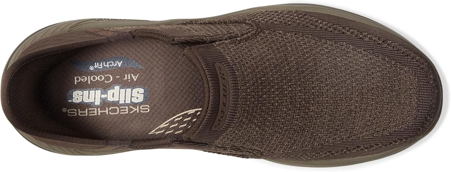 Skechers Mens Arch Fit Motley - Atlee, коричневый — фото 4