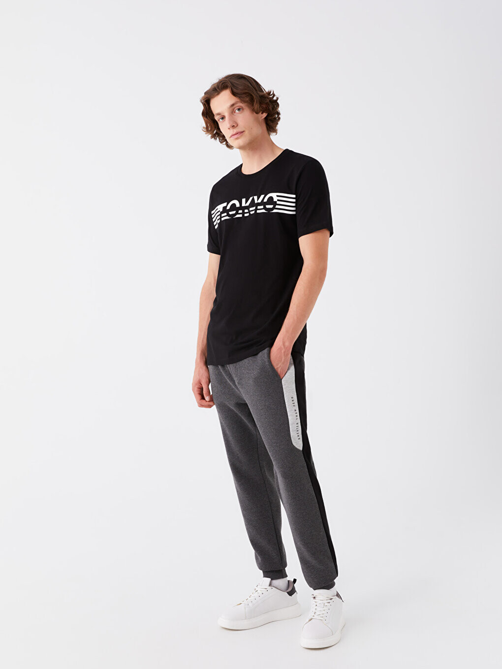 

Мужские спортивные штаны Slim Fit для джоггеров LCW Casual, антрацит меланж