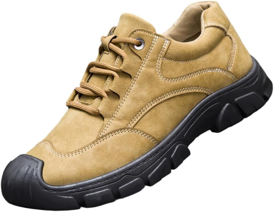 

Мужские повседневные спортивные кроссовки на плоской подошве - однотонный дизайн - прочная подошва - амортизирующий носок - для активного отдыха и походов Fusecottc, хаки