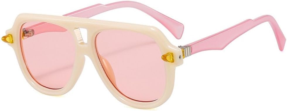 

Модные круглые солнцезащитные очки для мужчин и женщин, овальная оправа из поликарбоната, цветные линзы, металлические петли, трендовые очки с защитой от УФ-излучения UV400 MTZJH, C5