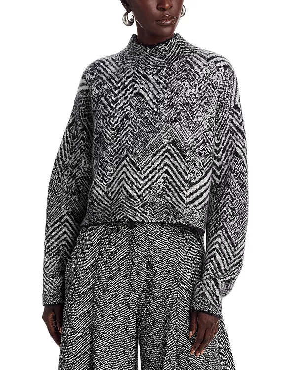 

Свитер с воротником-стойкой Faclina Boss, мультиколор