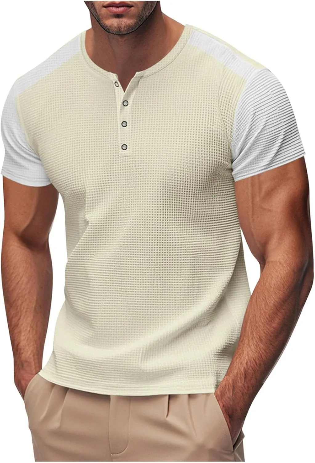 

Мужская футболка поло с коротким рукавом и V-образным вырезом