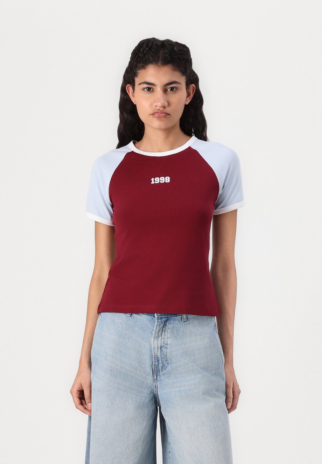 

Футболка с принтом JXGIGI CONTRAST TEE JJXX, темно-красный