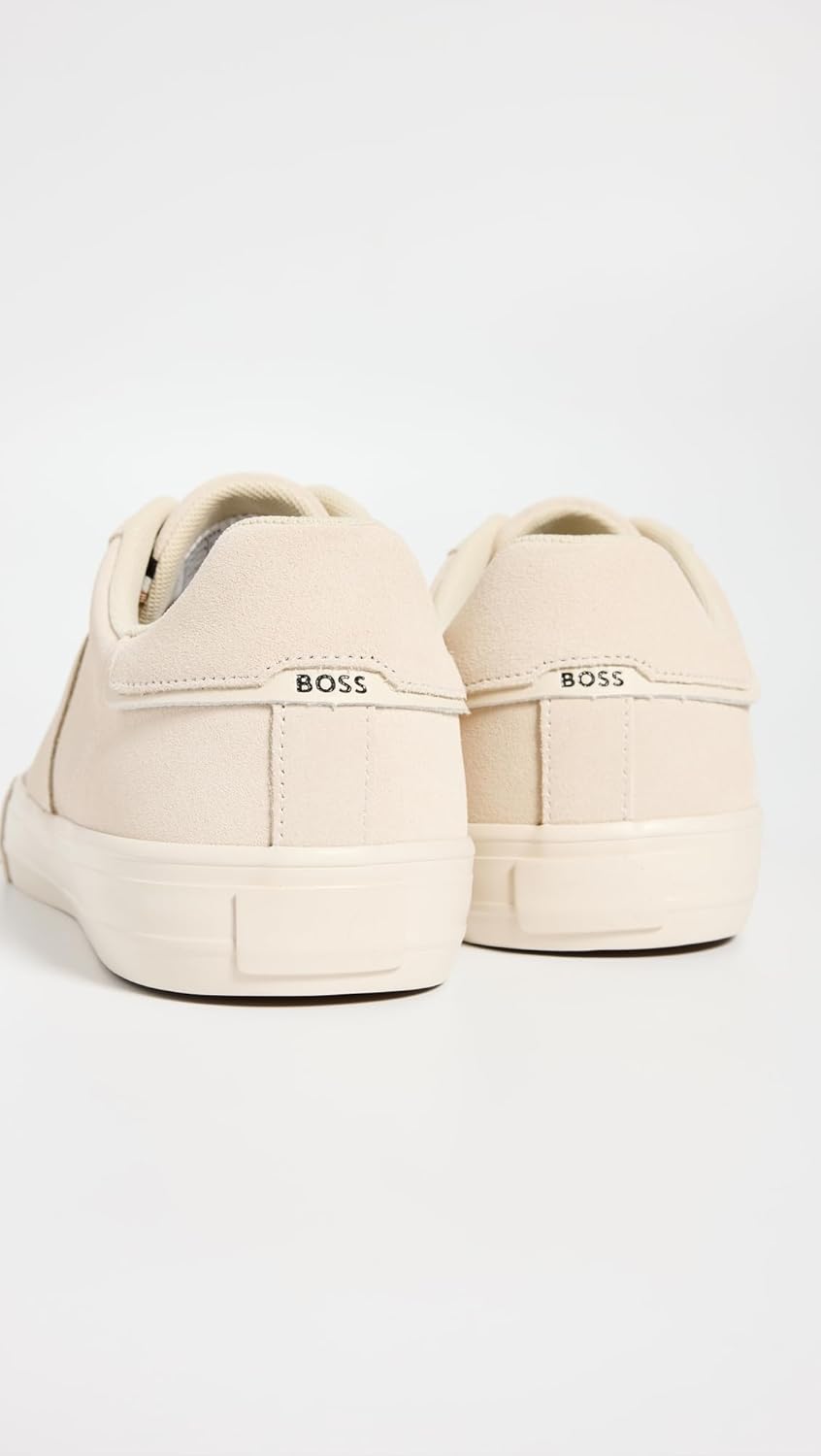 Мужские повседневные кроссовки BOSS Cupsole из замши и кожи, Cloud Dream Cream — фото 3