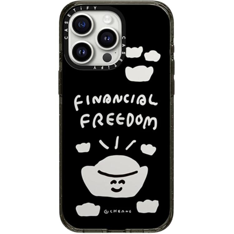 

CASETIFY Чехол для телефона, Transparent - black frame