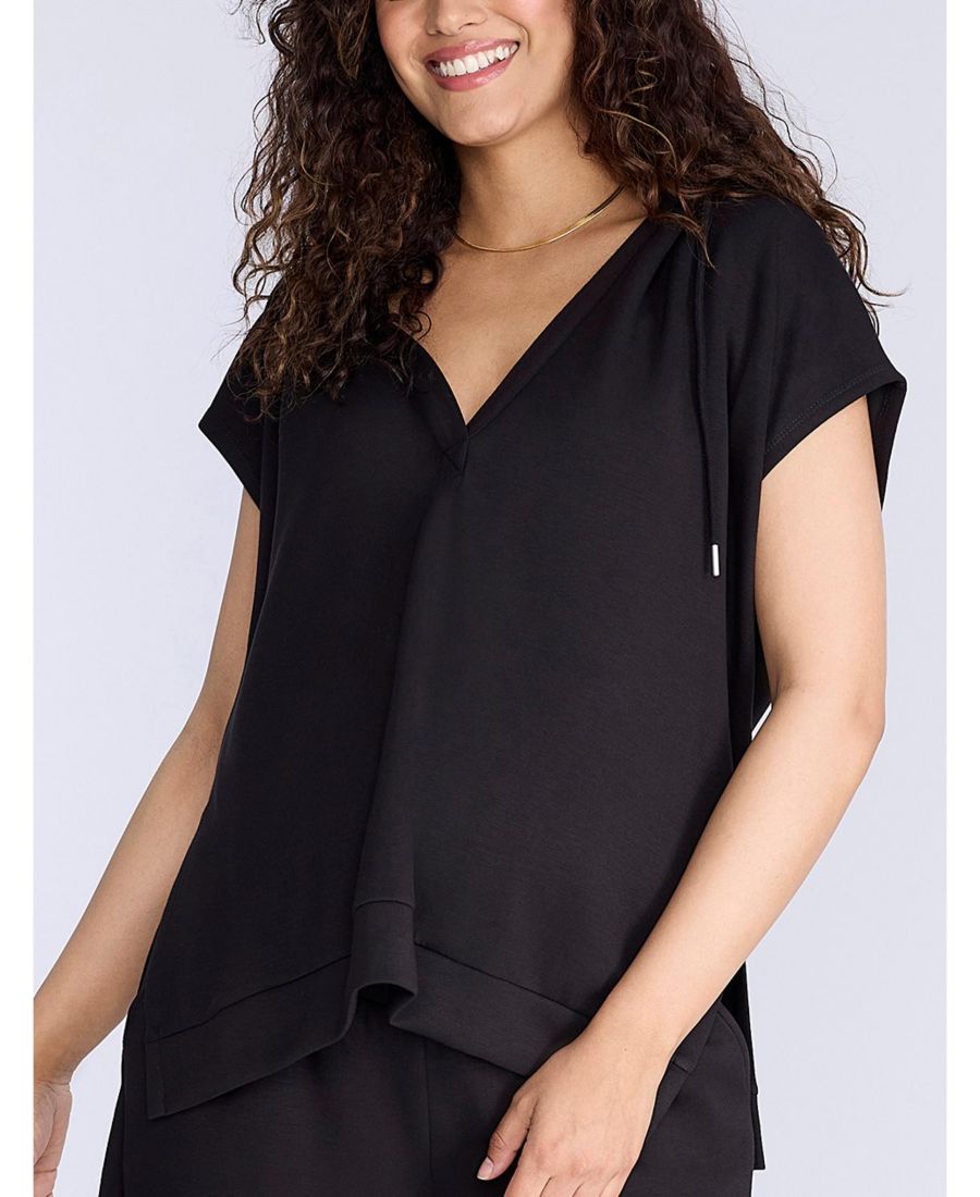 

Футболка с V-образным вырезом, короткими рукавами и капюшоном для беременных - Материнство Motherhood Maternity, Black, Черный, Футболка с V-образным вырезом, короткими рукавами и капюшоном для беременных - Материнство Motherhood Maternity, Black