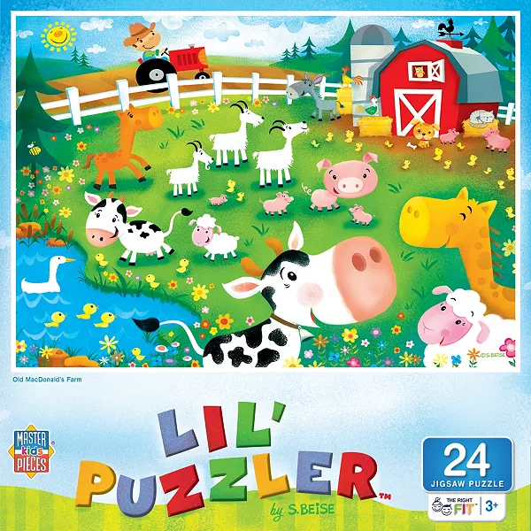 

Маленький пазл - пазл из 24 частей "Старая ферма Макдональдса" Masterpieces Puzzles, multicolor