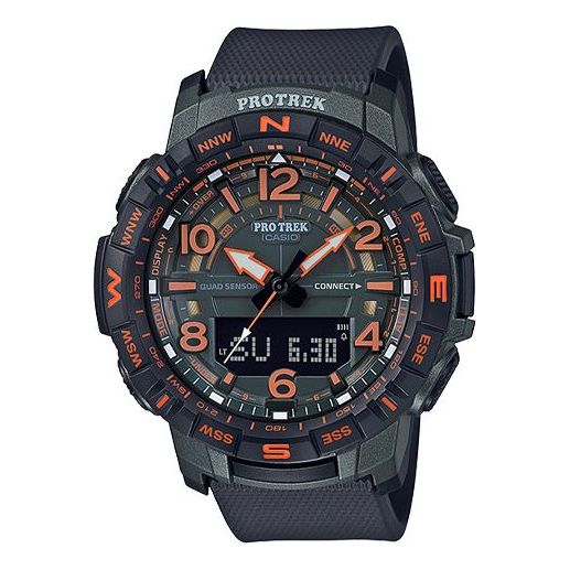 

Часы Men's CASIO PRO TREK Multifunction Outdoor mountaineering Sports Watch Mens Black Analog, черный