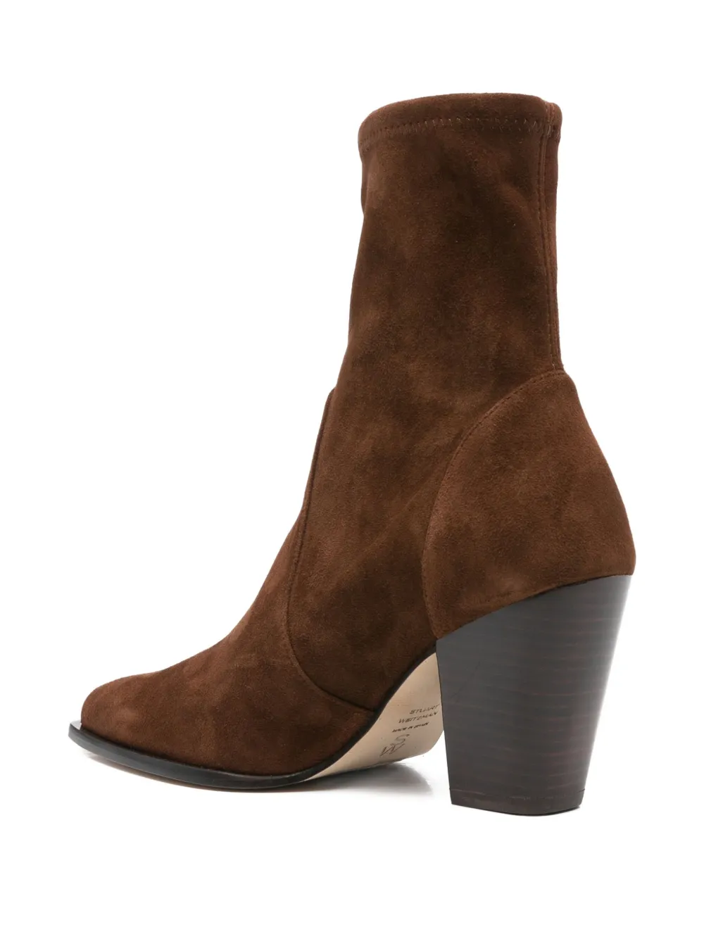 Ботильоны Yuliana с заостренным носком Stuart Weitzman, коричневый — фото 3