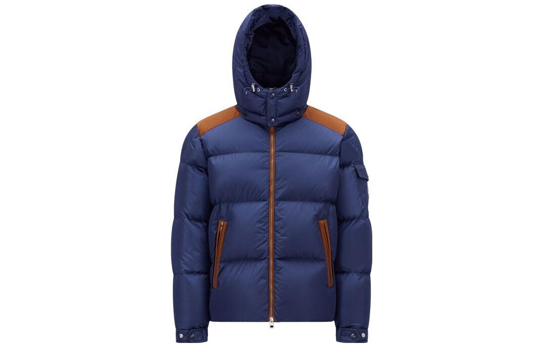 

Пуховик мужской синий Moncler