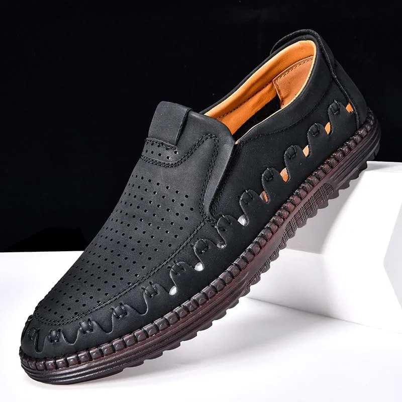 Мокасины мужские Slip-On Walking Loafers, черный Soft time TOY — фото 2