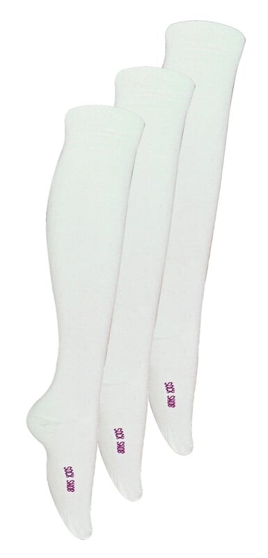 

Простые длинные школьные носки для детей Sock Snob, белый
