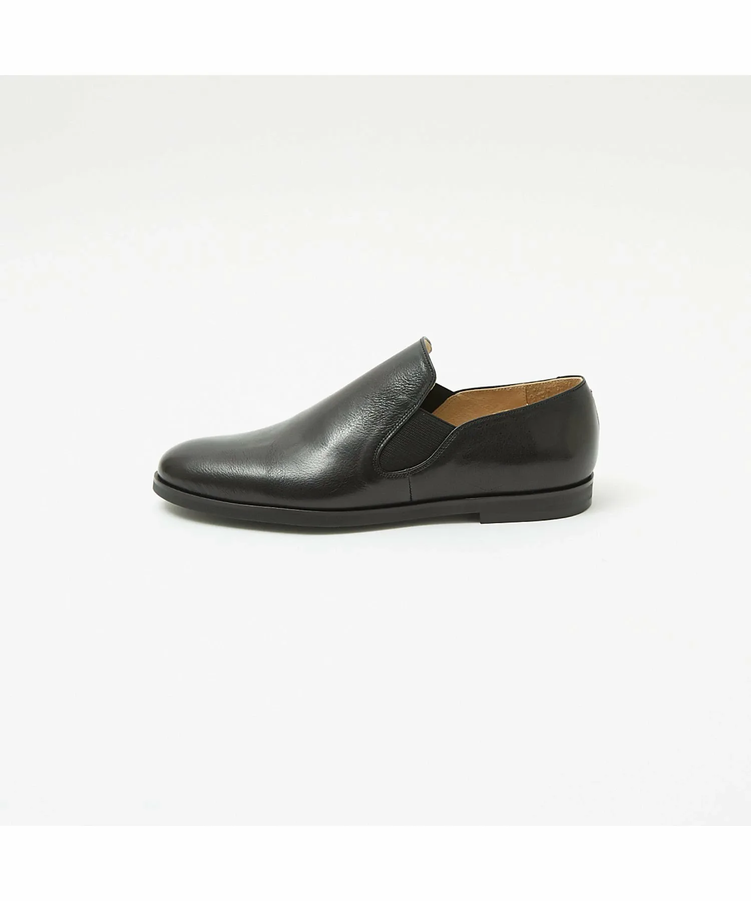 Кожаные слипоны с боковой вставкой AlfredoBANNISTER, Black