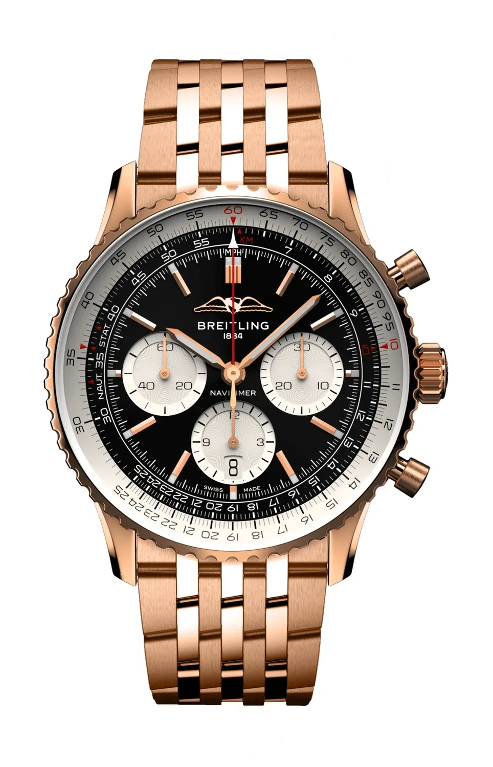 NAVITIMER B01 Хронограф 43 - RB0138211B1R1 BREITLING, золотой