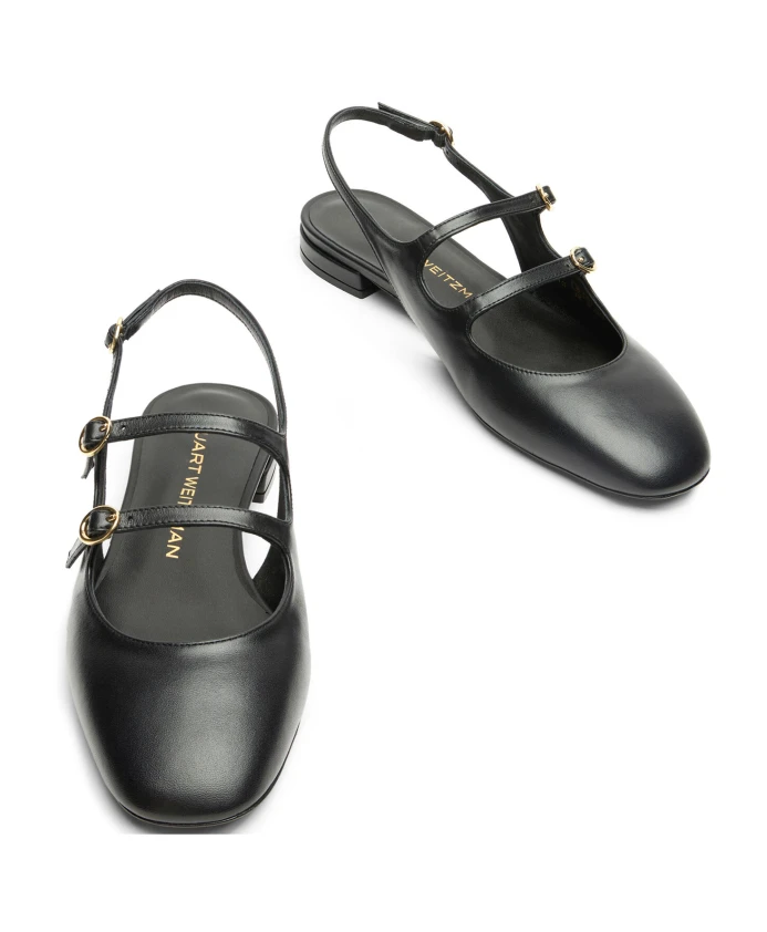 Туфли Мэри Джейн с пяткой на пятке Stuart Weitzman, черный — фото 4