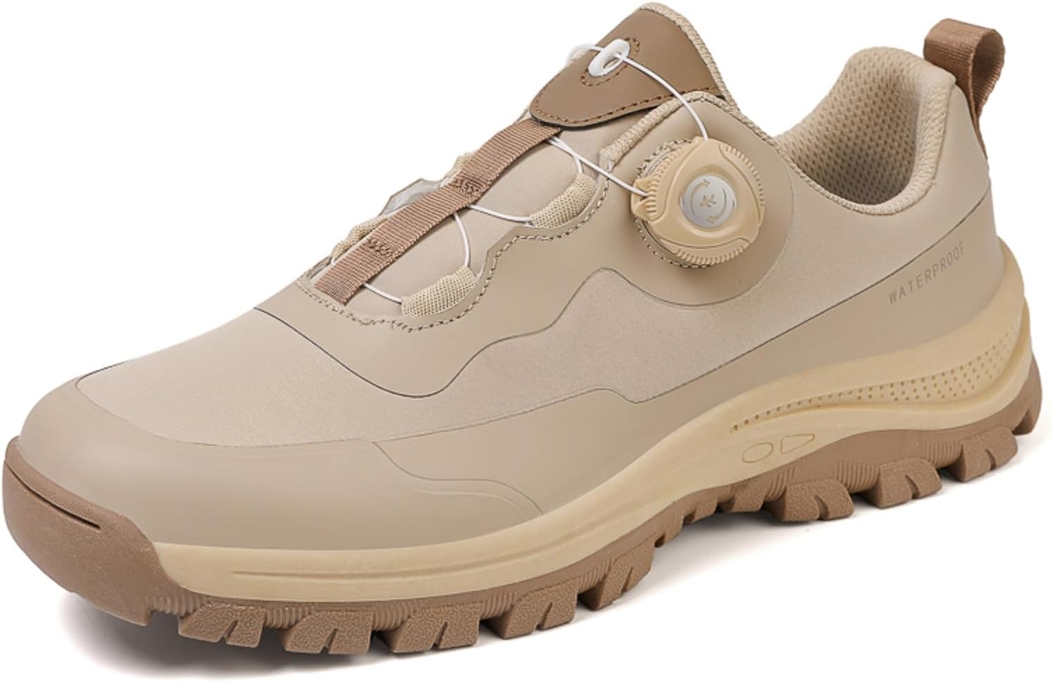 

Мужские треккинговые ботинки с поворотным регулятором, прочная обувь для активного отдыха на природе- идеальны для восхождений на горы, походов по тропам и повседневных приключений Aokisx, хаки