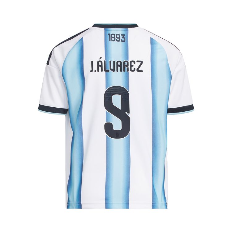 Домашняя футболка Adidas Argentina 26 Альвареса, цвет белый/ледяной синий — фото 2