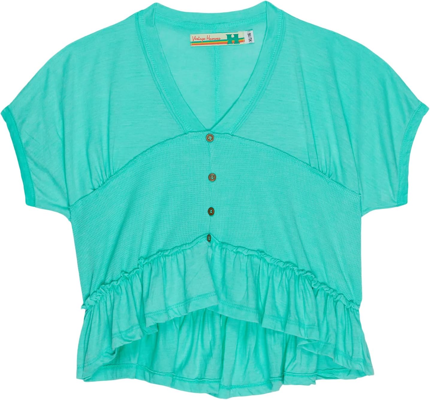 

Топ Vintage Havana Kids Uneven Flow Top (Little Kids/Big Kids), цвет Seafoam