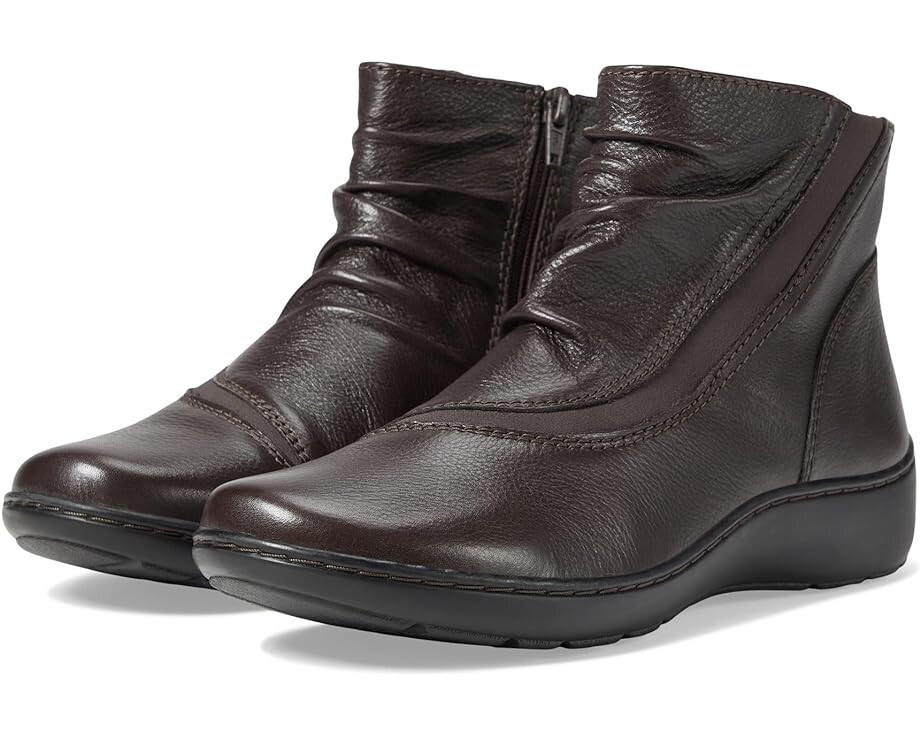 

Ботинки Clarks Cora Derby, цвет Dark Brown Leather