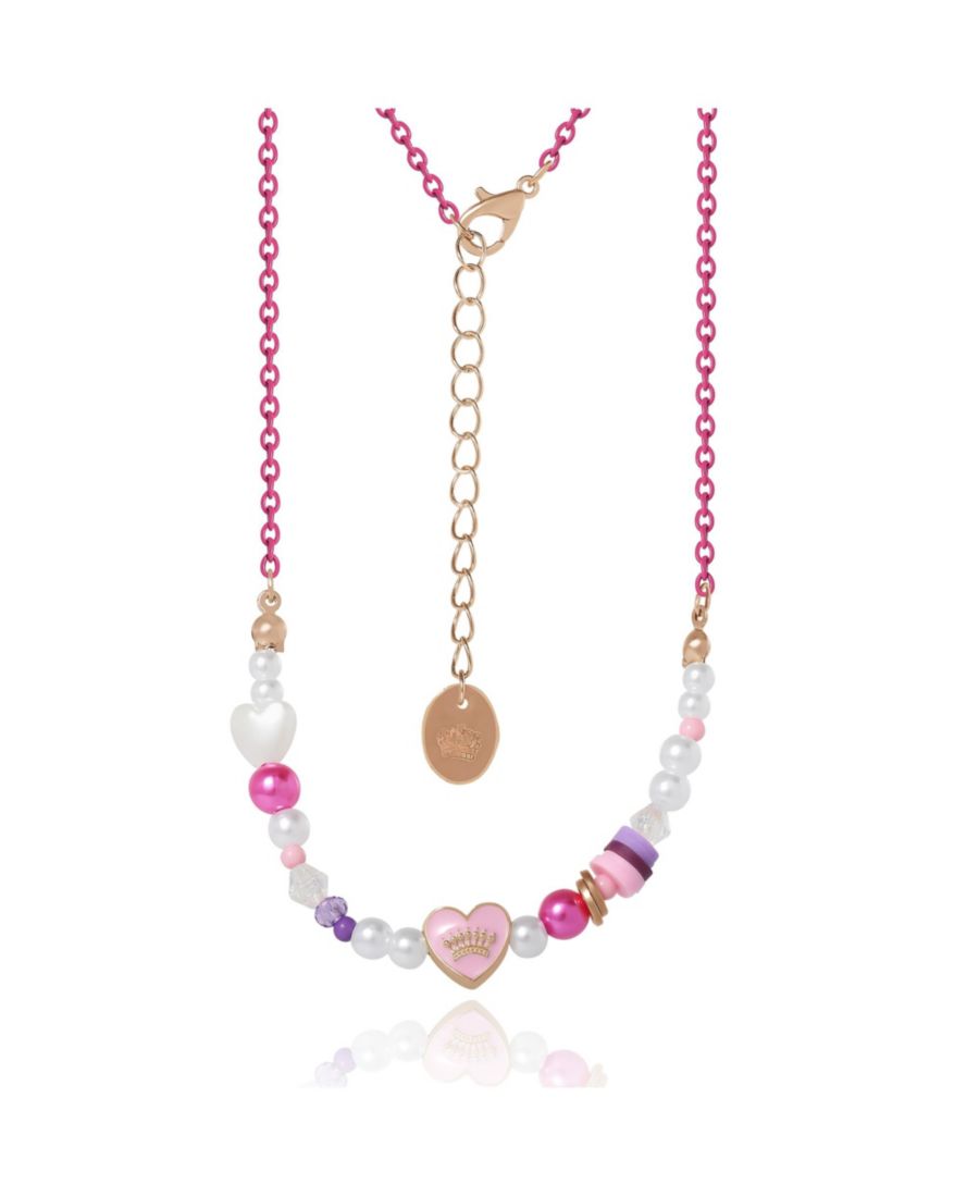 

Ожерелье из бусин 15+2 дюйма Juicy Couture Kids, Pink, white, purple, gold
