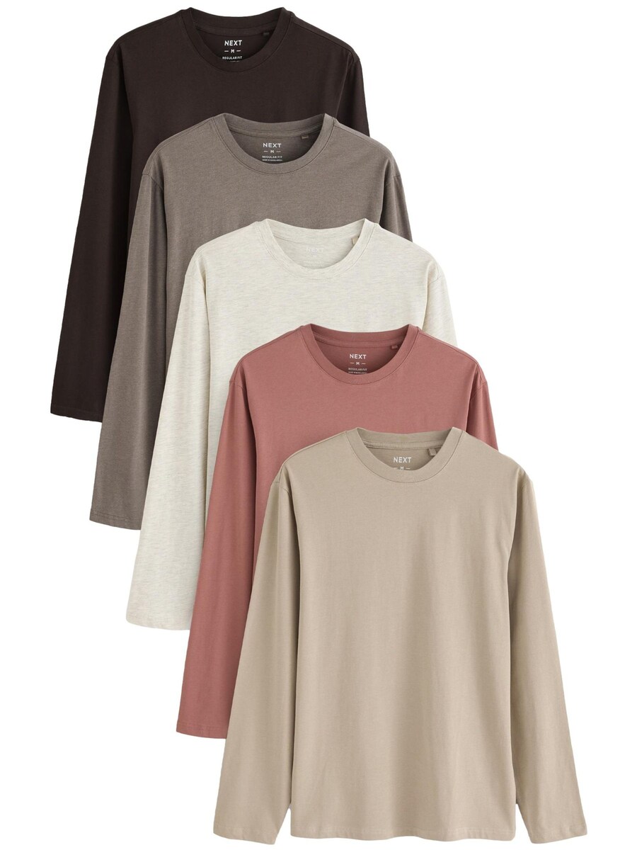 

Рубашка Next, цвет Dark beige/Taupe/Light grey/Pastel red/Black