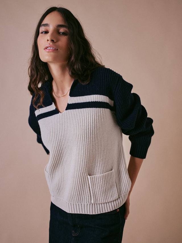 

Джемпер Cowrie Pure Merino Wool Cape Cove, Navy/White