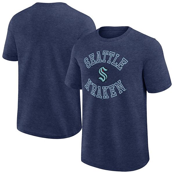 

Мужская футболка heather navy seattle kraken success Unbranded