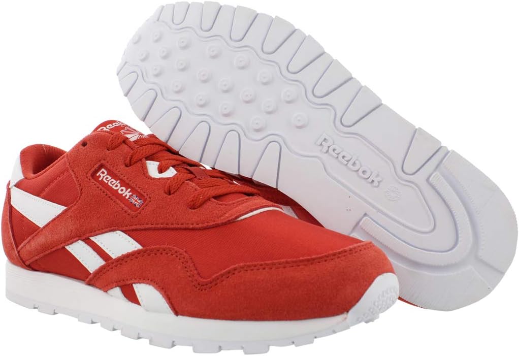Кроссовки Reebok Classic Nylon для детей и подростков унисекс, белый/красный — фото 2