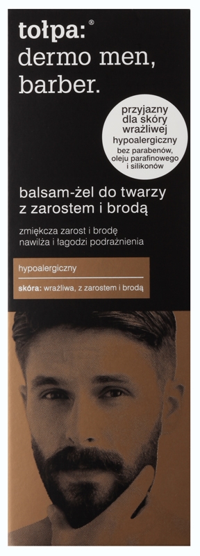Крем для лица SPF TOŁPA Смягчающий гель-бальзам Dermo Men Barber для волос на лице — фото 3