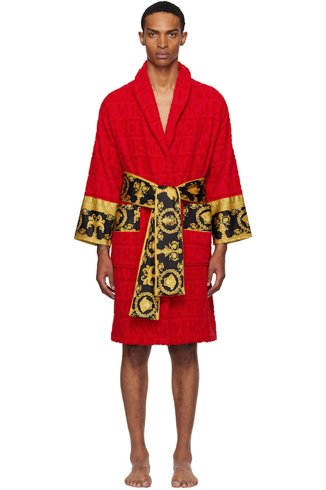 

Банный халат I heart baroque Versace, красный