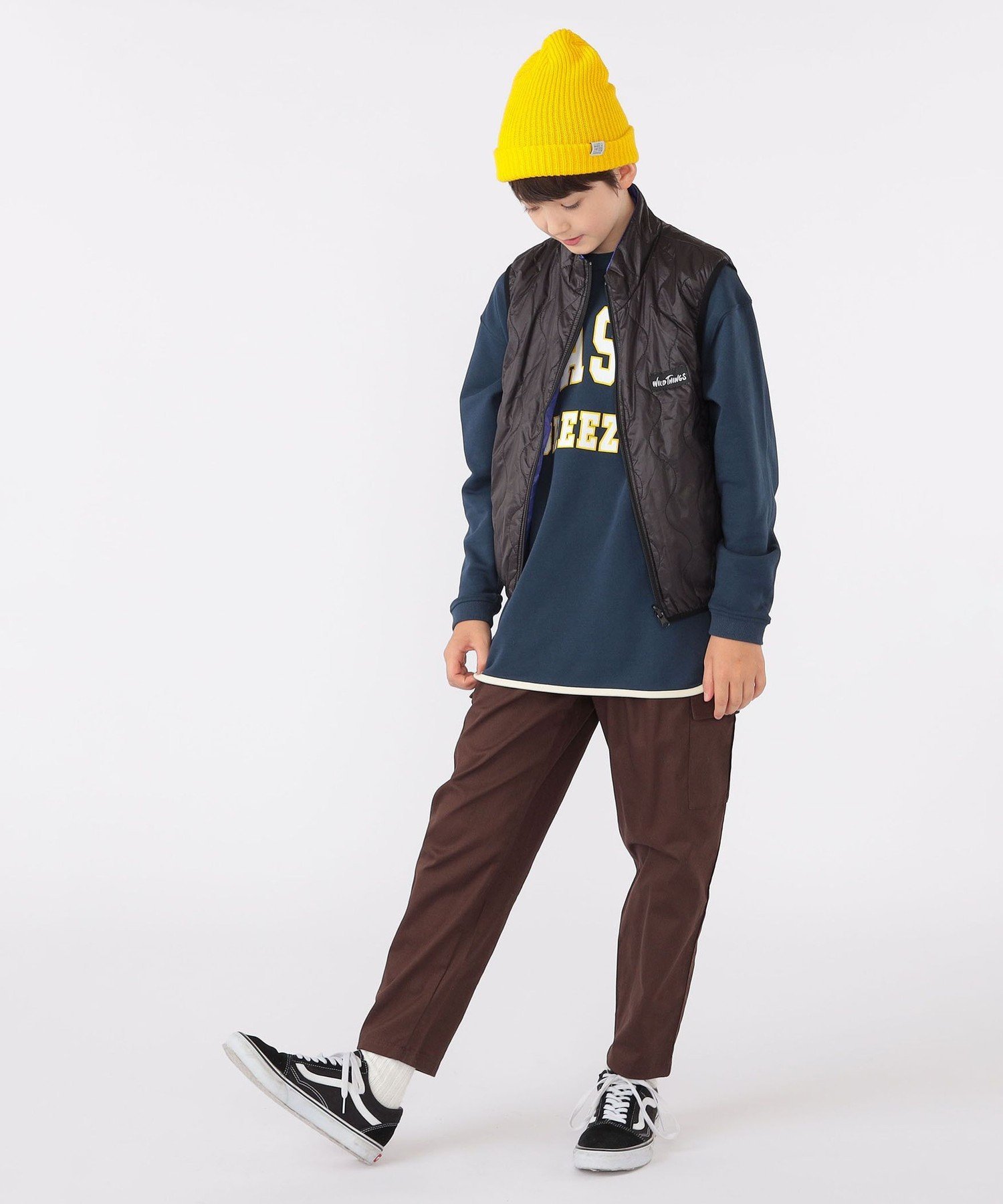 WILD THINGS: 130-170 см / Стеганый двусторонний жилет Ships Kids, purple — фото 4