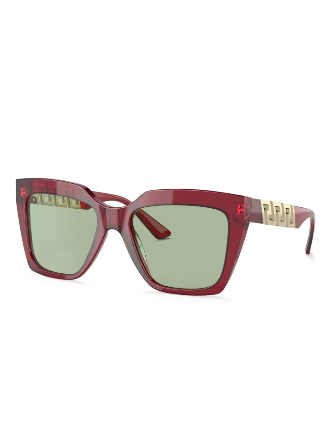 

Солнцезащитные очки Versace Eyewear в квадратной оправе, красный