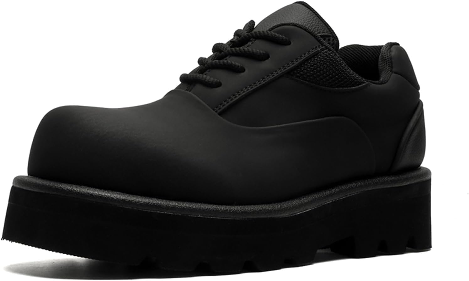 

Мужские модные массивные оксфорды на платформе, формальная обувь с эффектом увеличения роста, модные повседневные кожаные туфли, черные Njzqkwm