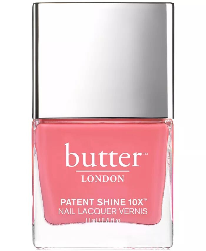 

Лак для ногтей Patent Shine 10X, 0,4 унции Butter London, цвет Coming Up Roses (rosy pink crème)