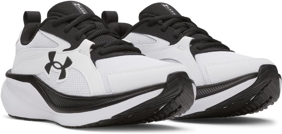 Беговые кроссовки для мальчиков Under Armour Charged Assert 11, белый/черный — фото 2