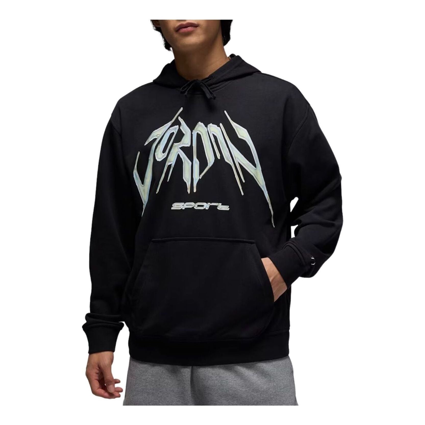 Худи Air Jordan Sport Crossover Dri-FIT Fleece 'Black White'