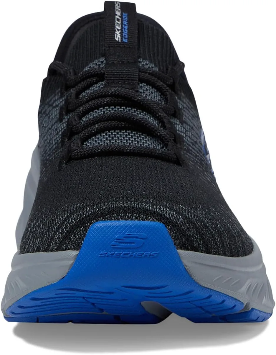 Мужские кроссовки Skechers Edgeride Raygo с легким надеванием без рук, черный/синий — фото 4