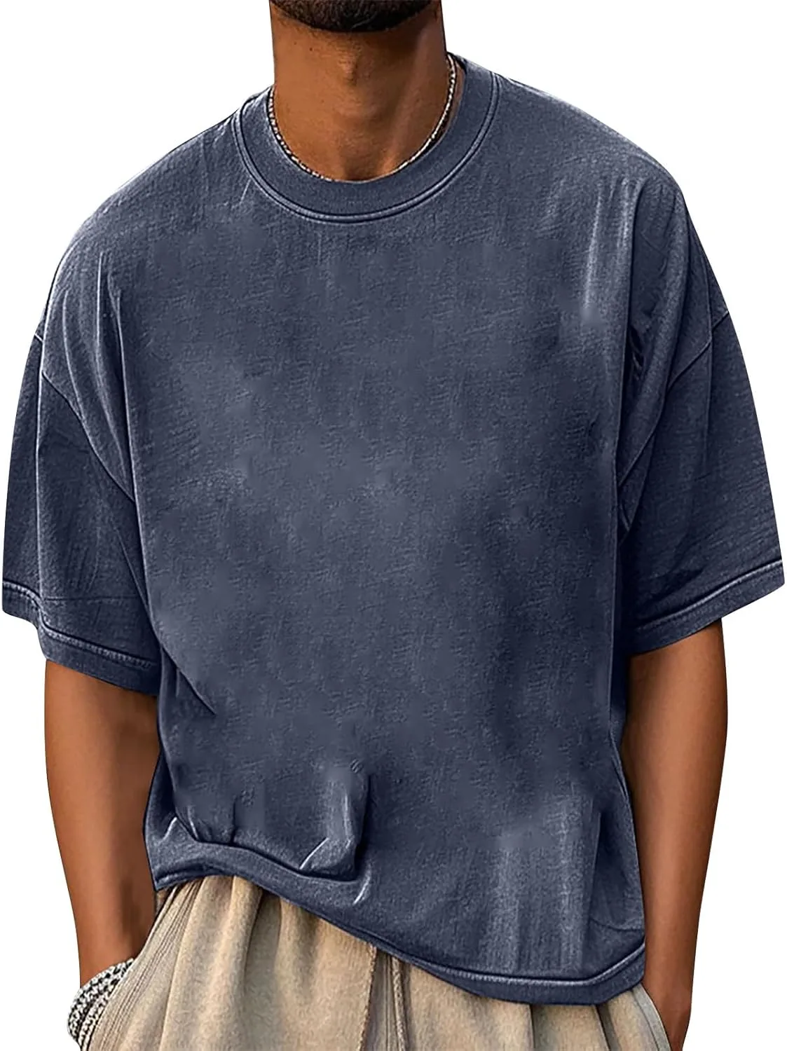 

WENKOMG1 футболка Retro для мужчин, короткий рукав, винтажный стиль