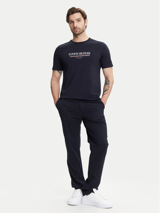 Футболка обычного кроя Brand Love MW0MW40324 Tommy Hilfiger, синий — фото 2