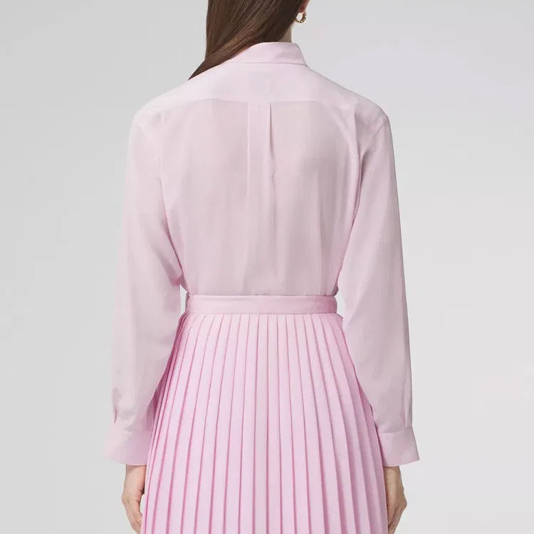 Рубашка женская Burberry Light Candy Pink — фото 4