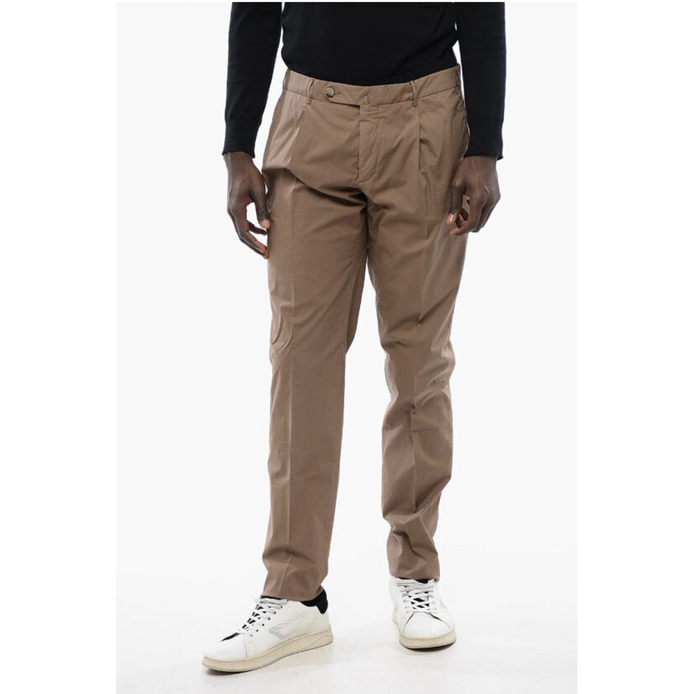 

ID Брюки-чинос из эластичного хлопка Corneliani, Beige