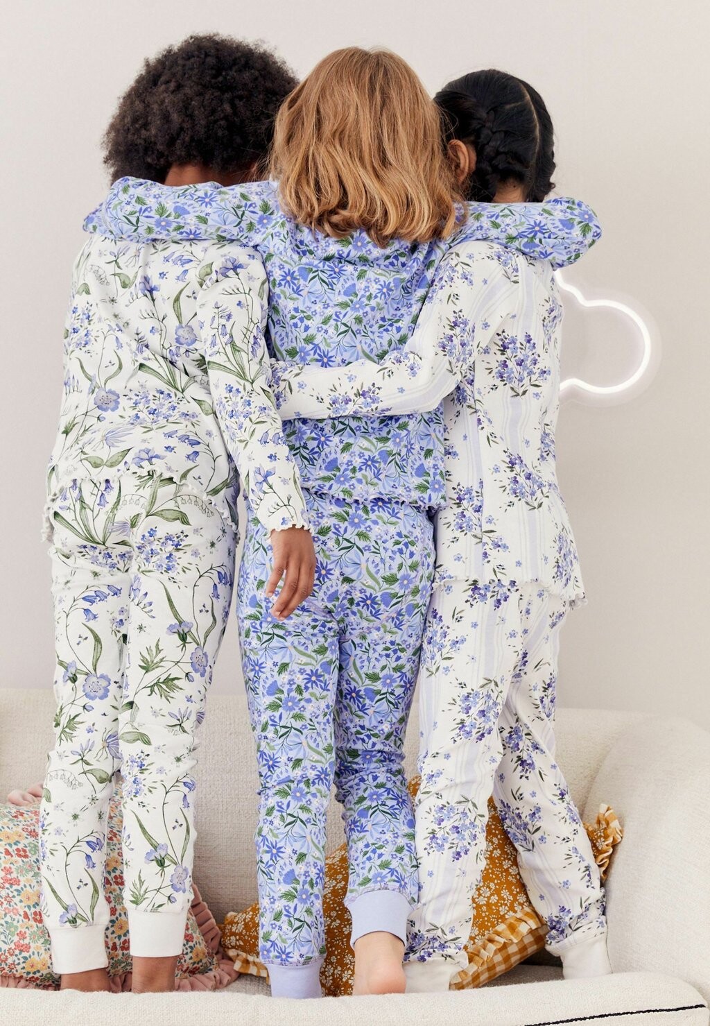 

Пижамы НАБОР FLORAL REGULAR FIT (3 шт.) Next, цвет blue white bluebell